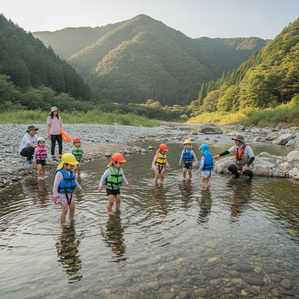 兵庫で幼児と安全に川遊び！浅瀬の穴場スポットと専門家の安全対策ガイド